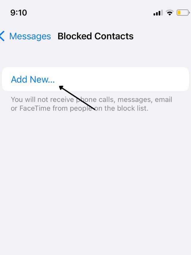 add new block contact