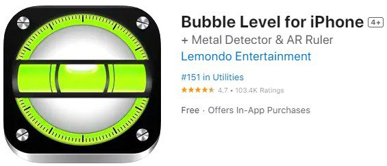 Bubble Level for iPhone