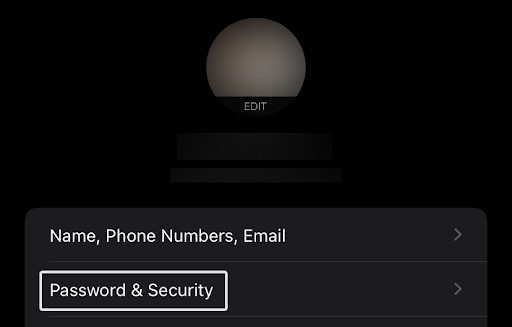 تغییر رمز اپل آیدی با استفاده از آیفون یا آیپد 2